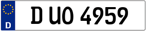 Trailer License Plate